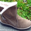 Orto Plus Dámská zimní kožená obuv vzor N312-02GR/hnědé